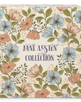 Jewelry box with floral design and 'Jane Austen Collection' text on a white background