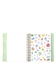 Planner with colorful illustrations on a white background