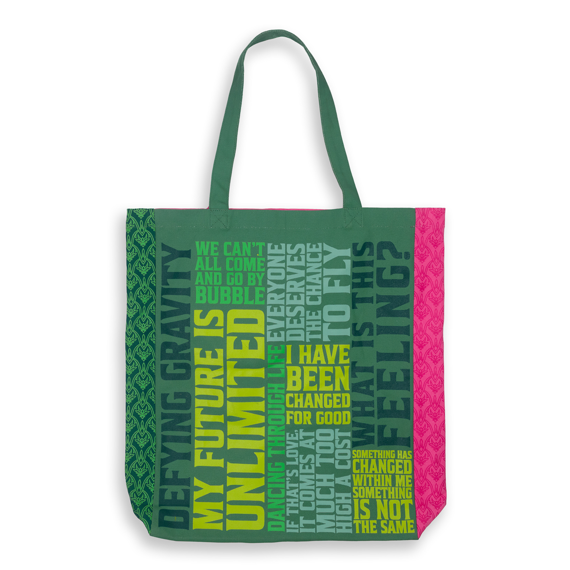 Canvas Tote, Wicked Word Cloud