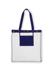 Canvas Book Tote, Sonnet Dot