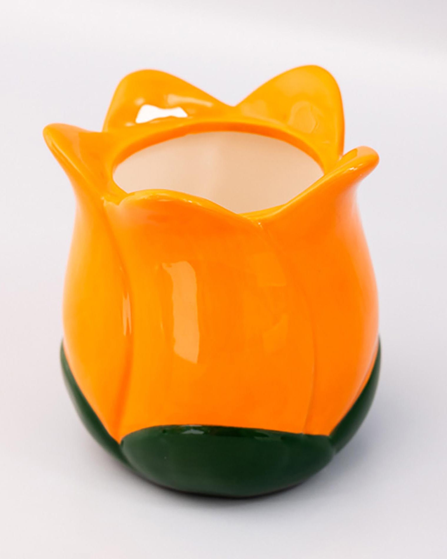 Orange tulip vase