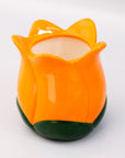 Orange tulip vase