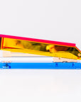 Colorful stapler on a white background