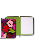 Notepad Zip Folio, Painterly Blooms