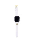 Leather Apple Watch Band, Resort White