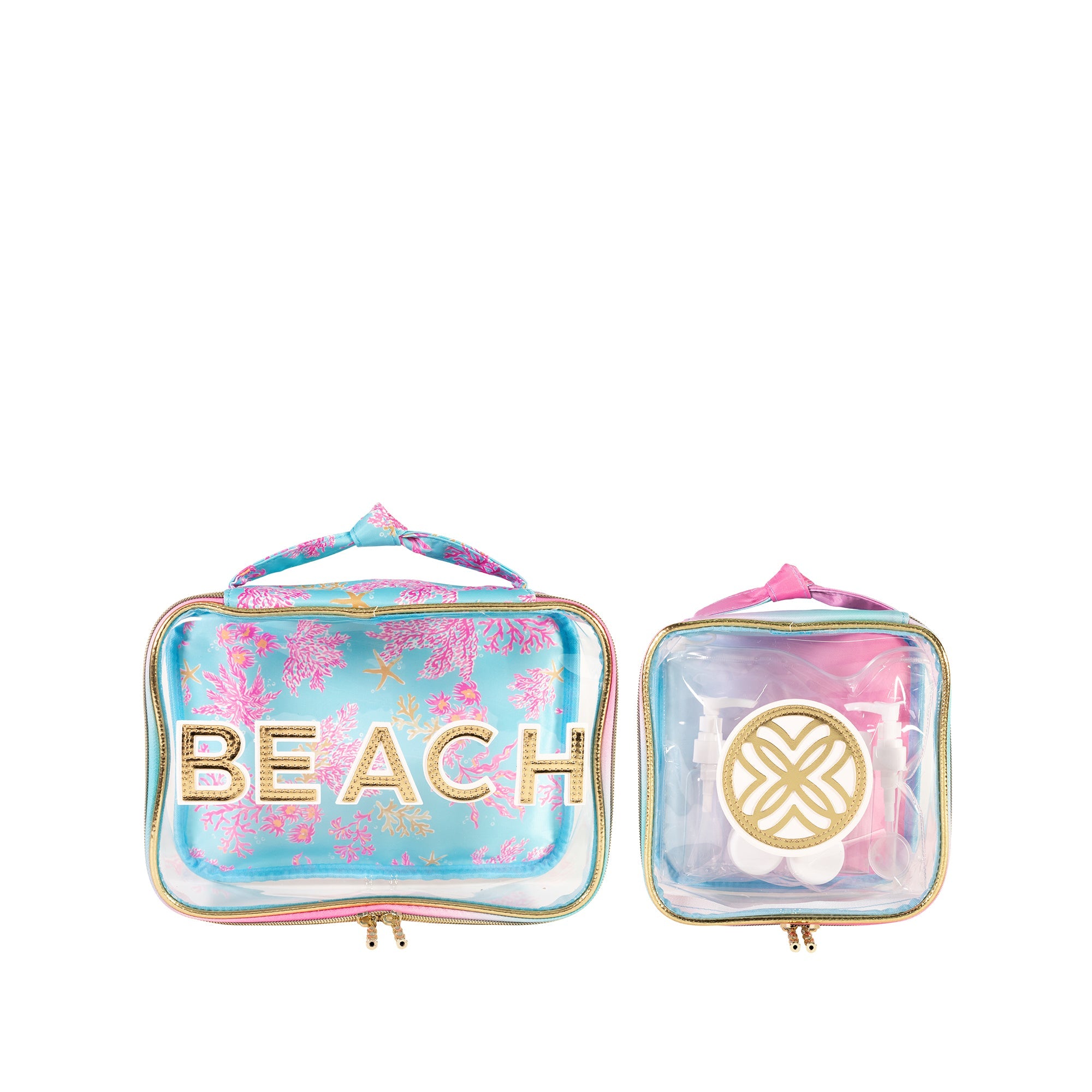 Beach Accessories Pouch Set, Royal Coral