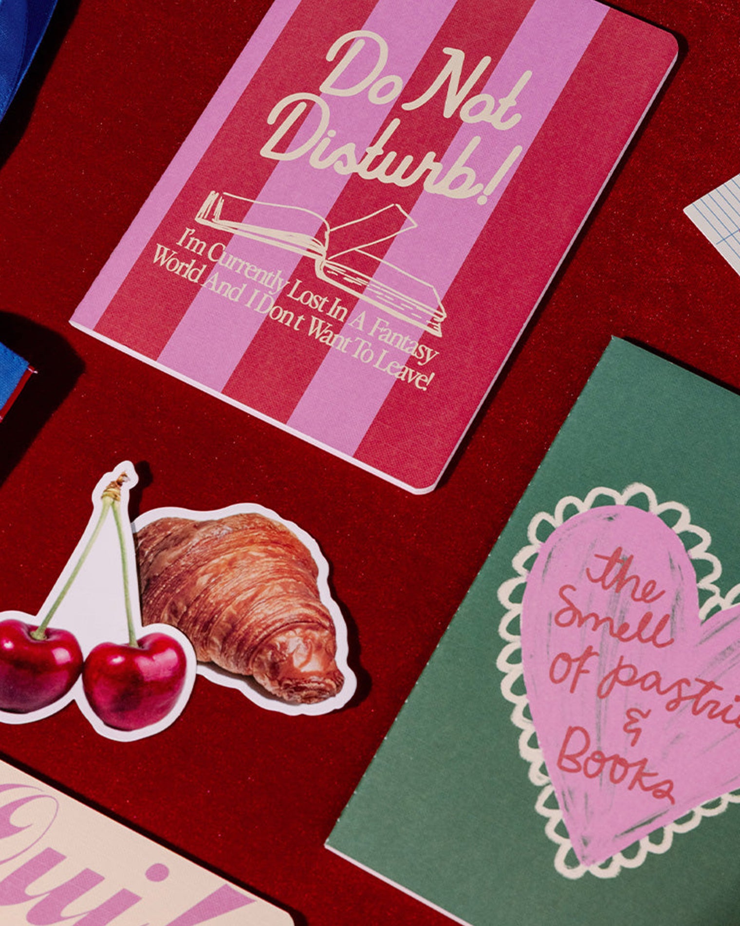 Sticker with 'Do Not Disturb' text and illustrations on a red background
