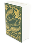 Book cover of 'Pride and Prejudice' by Jane Austen vase with decorative green and gold design.