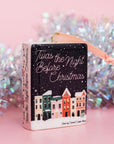 Book Shaped Ceramic Ornament, Twas the Night Before Christmas