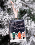 Book Shaped Ceramic Ornament, Twas the Night Before Christmas