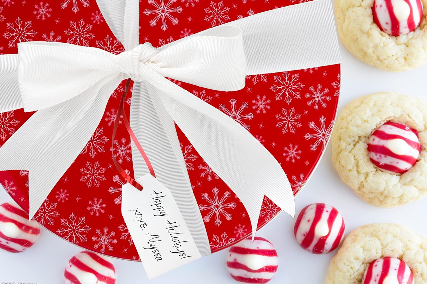 Cookie Tins (Set of 3), Snowflake and Holly