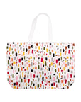Large Canvas Book Tote, Painterly Strokes