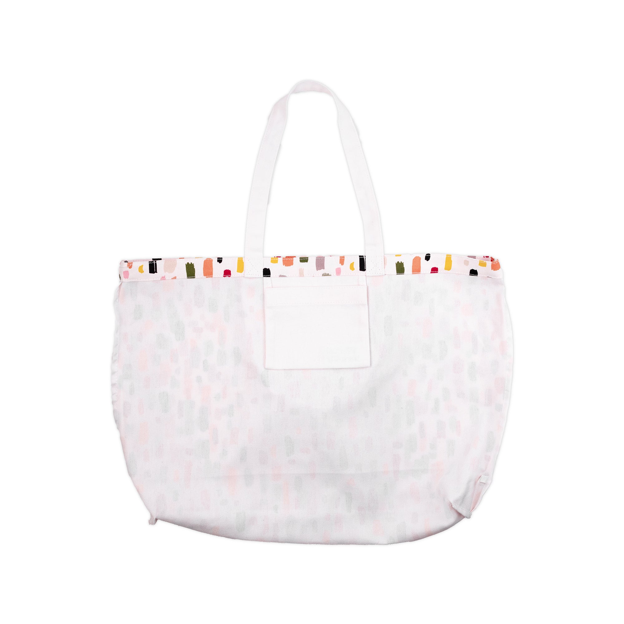 Large Canvas Book Tote, Painterly Strokes