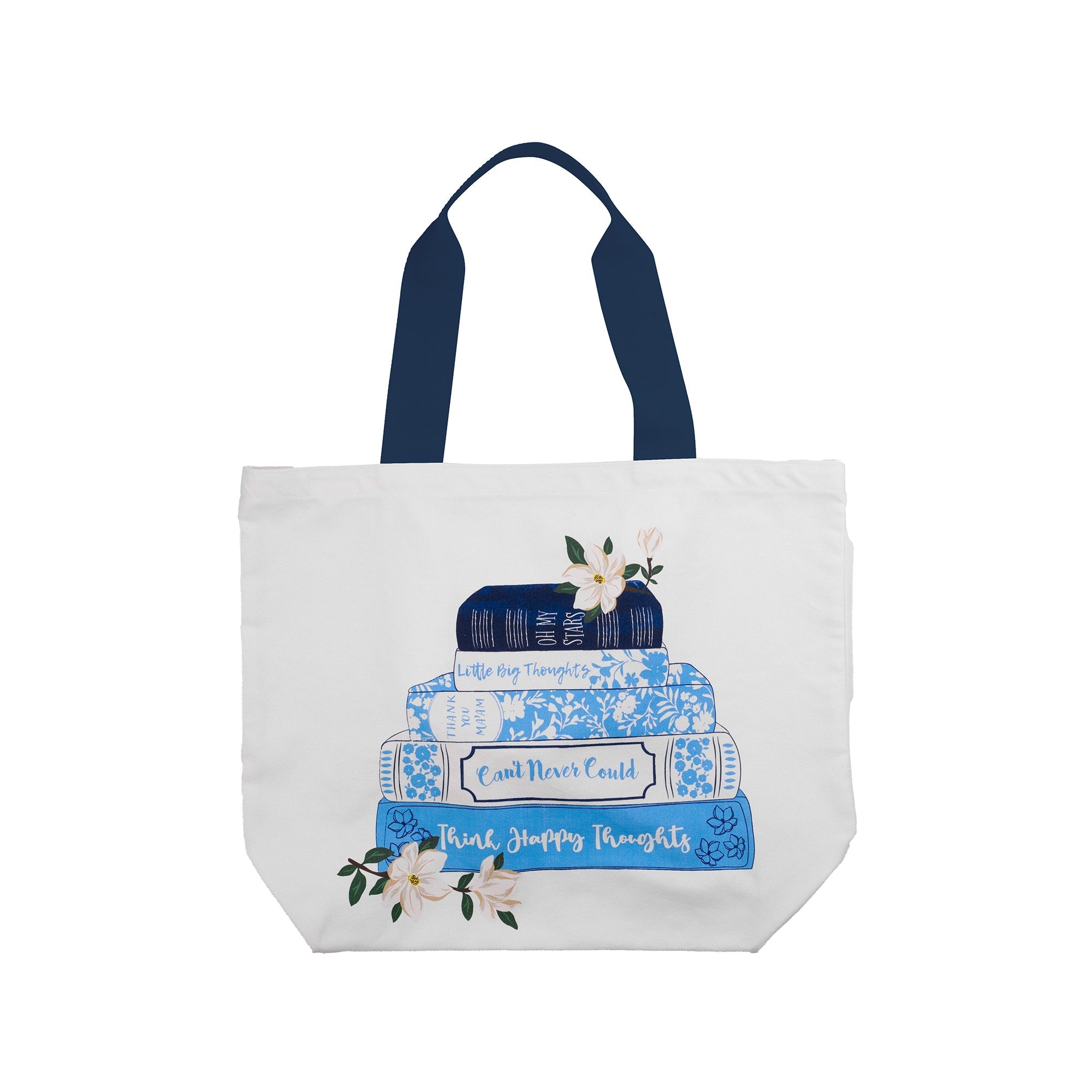 Canvas Tote, Book Stack