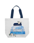 Canvas Tote, Book Stack