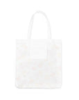 Canvas Book Tote, Spring Pansies