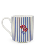 Ceramic Mug, Rachel Ditsy Stripe