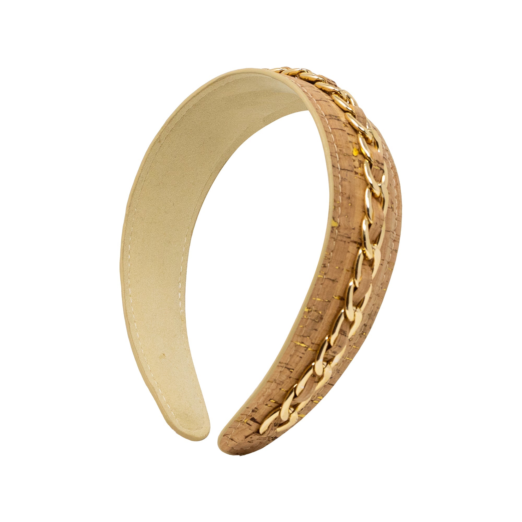 Chain Embellished Headband, Sparkle Cork