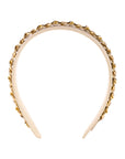 Chain Embellished Headband, Resort White