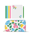 Desk Essentials Pouch, Painterly Bouquet