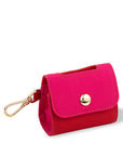 Doggie Bag Holder, Red and Pink