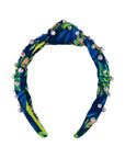 Embellished Slim Knot Headband, The Hottest Spot (Navy)