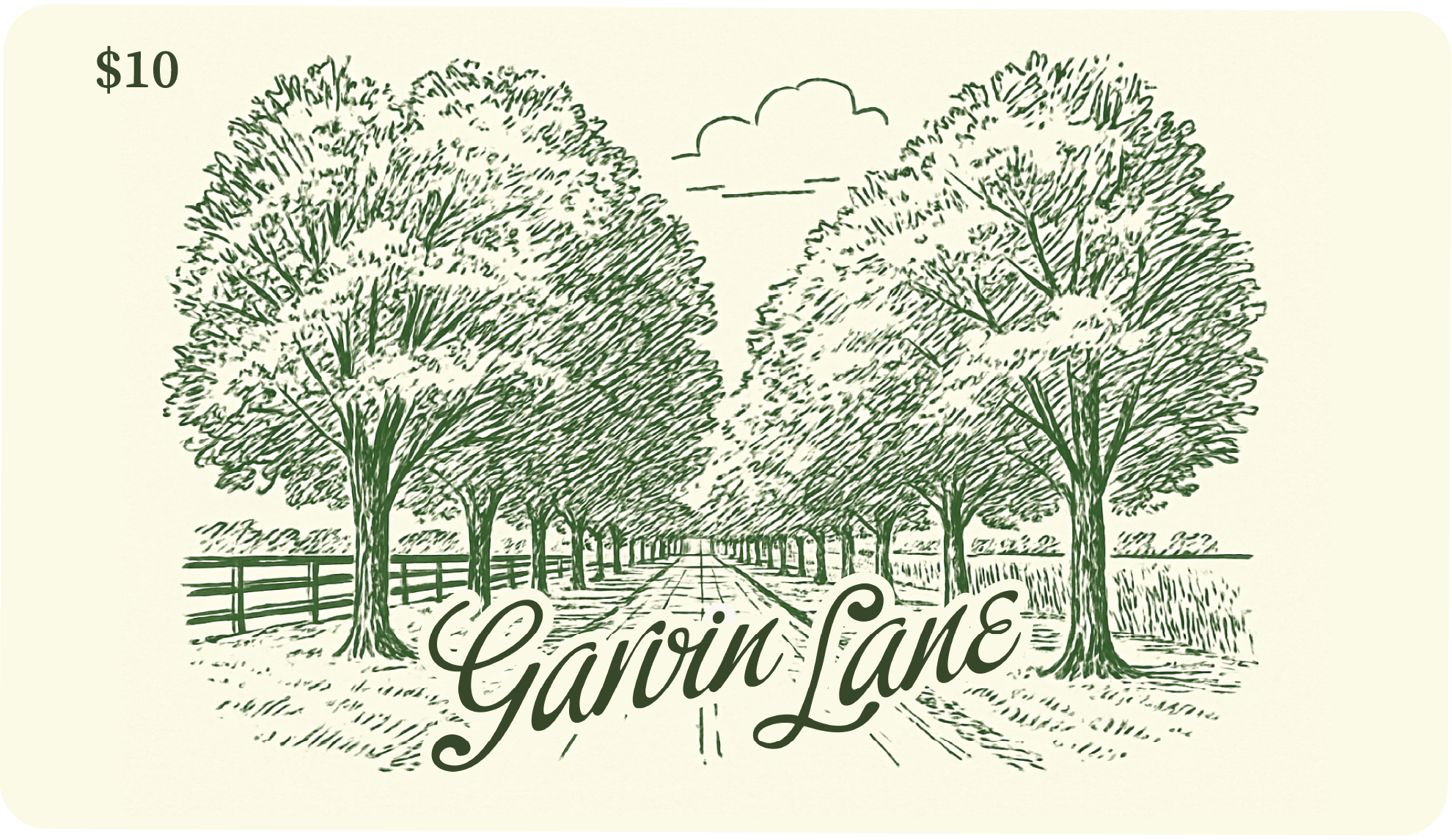 Garvin Lane Gift Cards