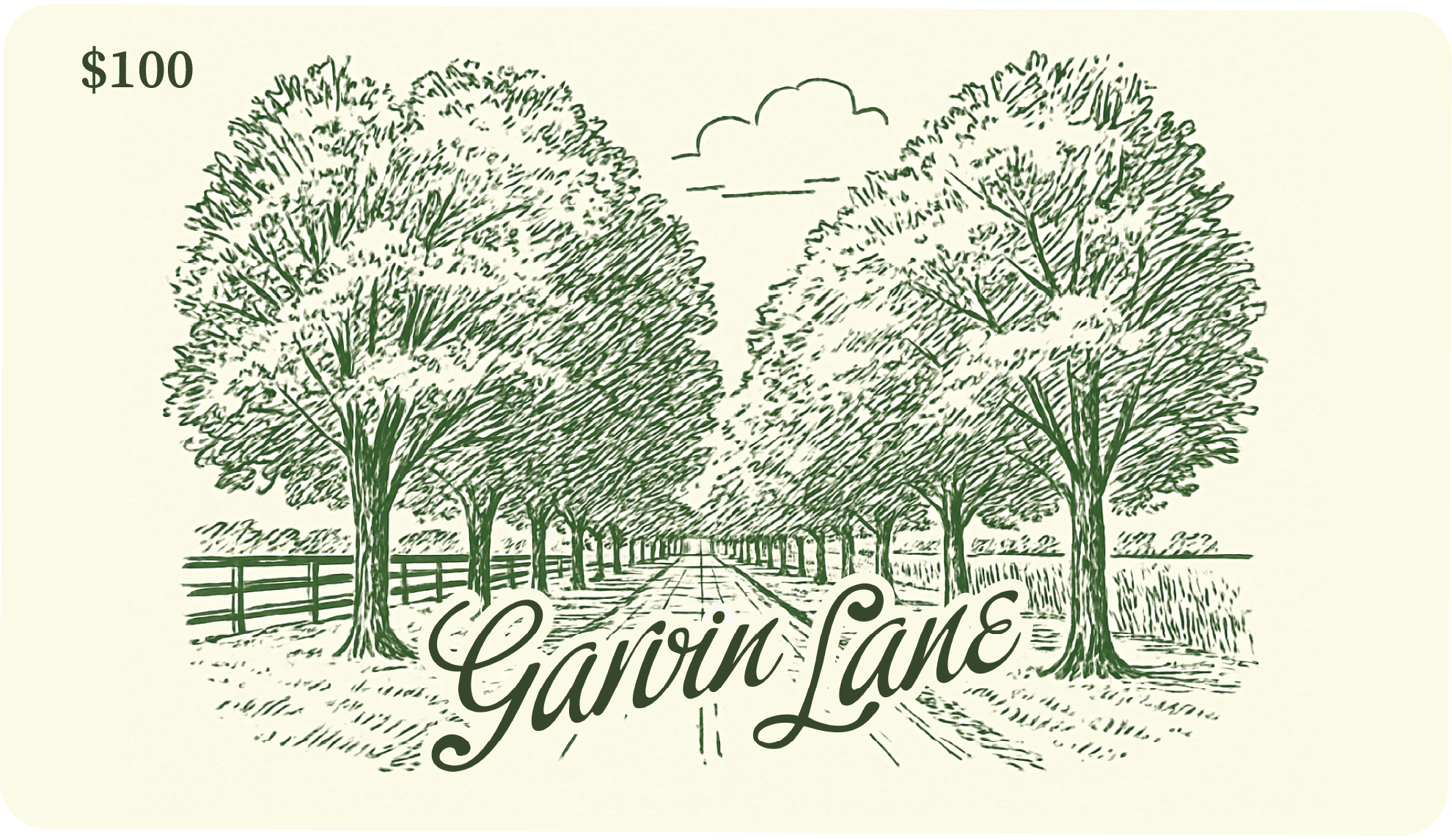 Garvin Lane Gift Cards