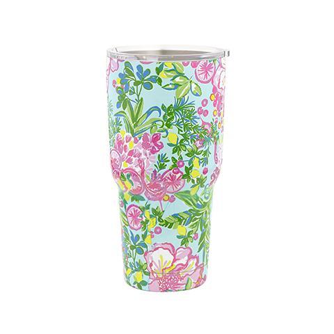 Insulated Tumbler, Fruity Flamingo