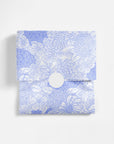 White and lavender floral tissue paper