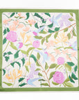 colorful floral and hummingbird reusable gift wrap