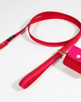Doggie Bag Holder, Red and Pink