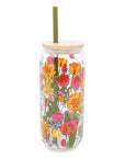 Glass Coffee Mug, Meadow Bouquet