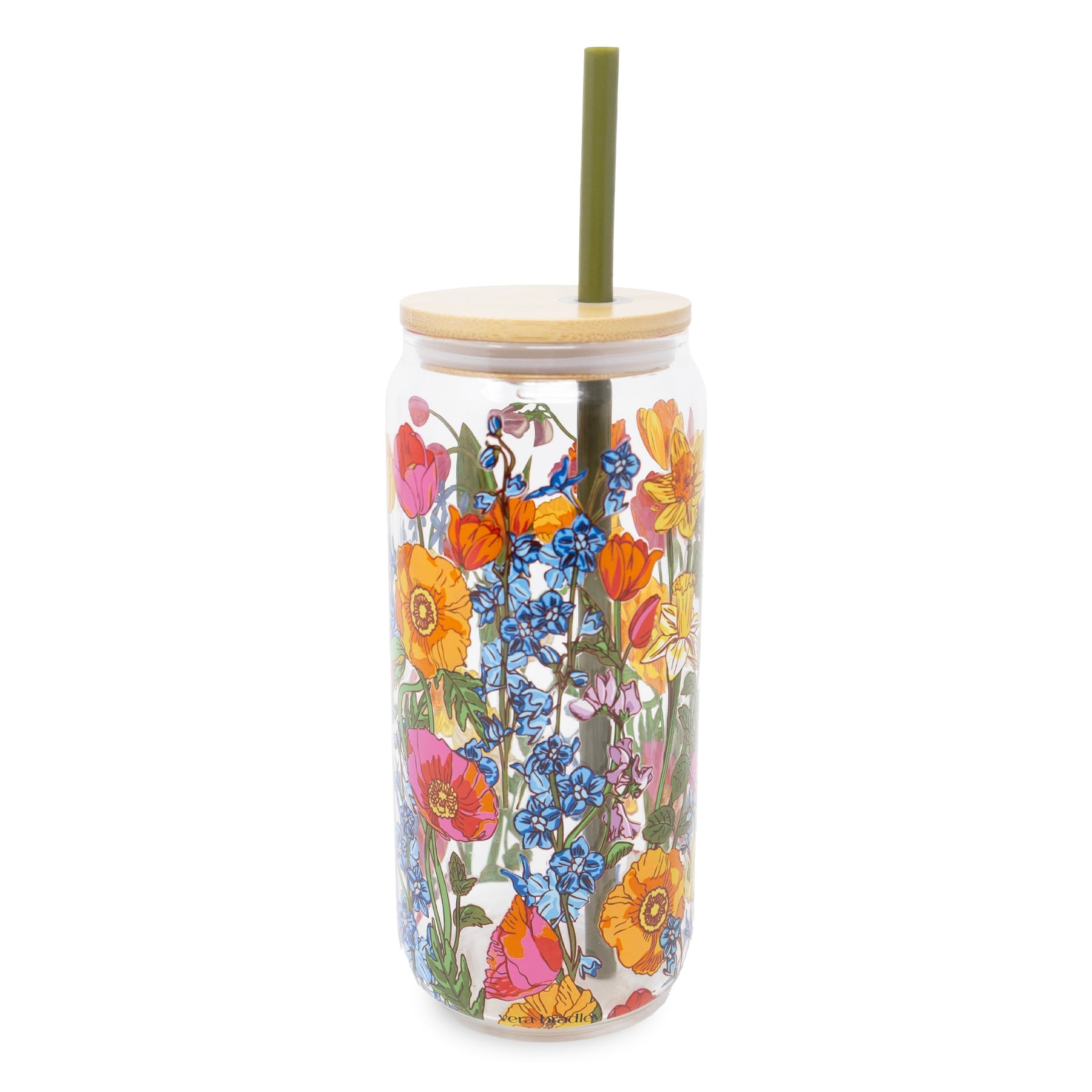 Glass Coffee Mug, Meadow Bouquet