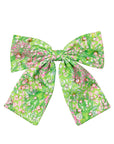 Large Barrette Bow, Lime Feeling Good