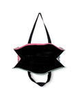 Large Grocery Tote, Ocean Stripe
