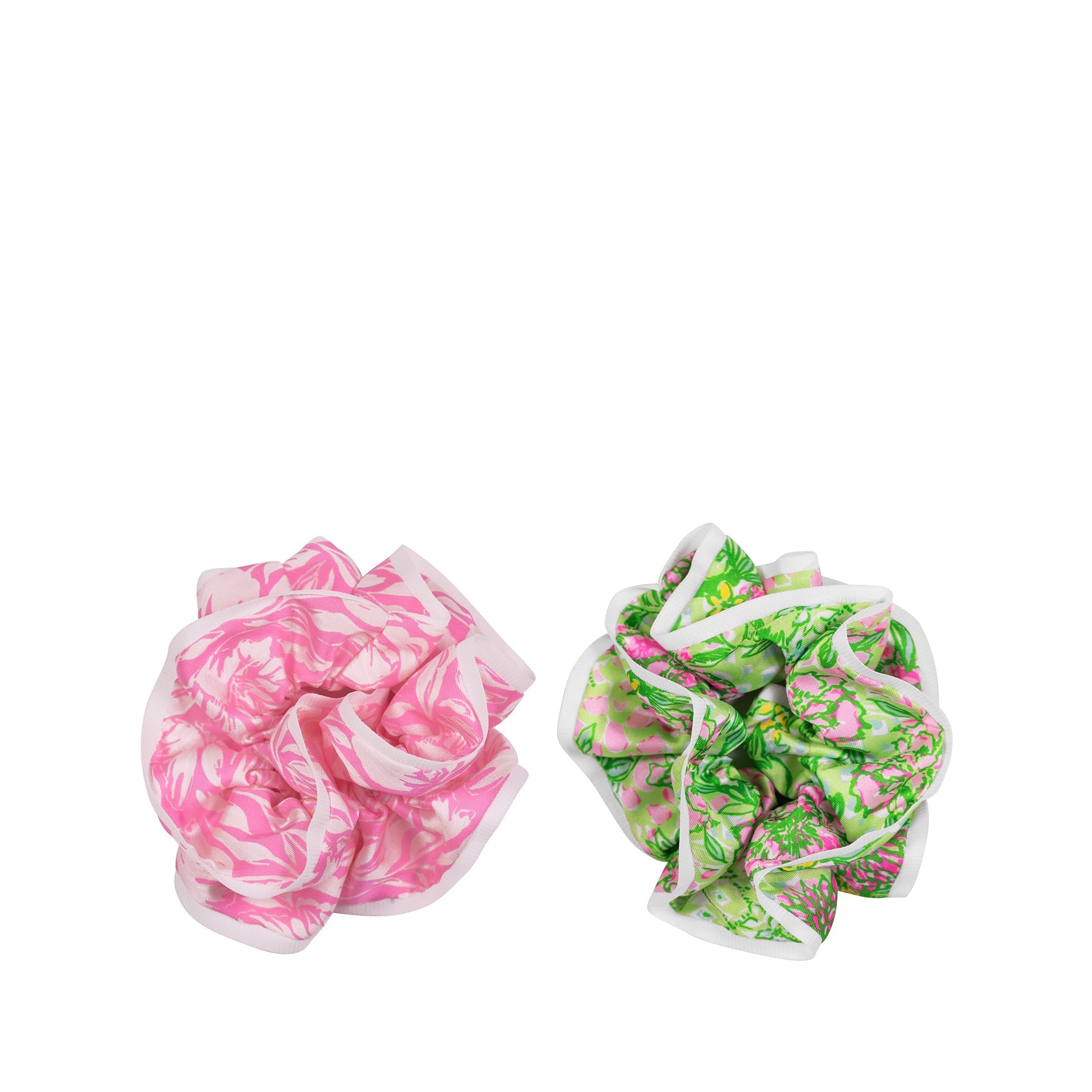 Layered Ruffle Scrunchie Set, Assorted