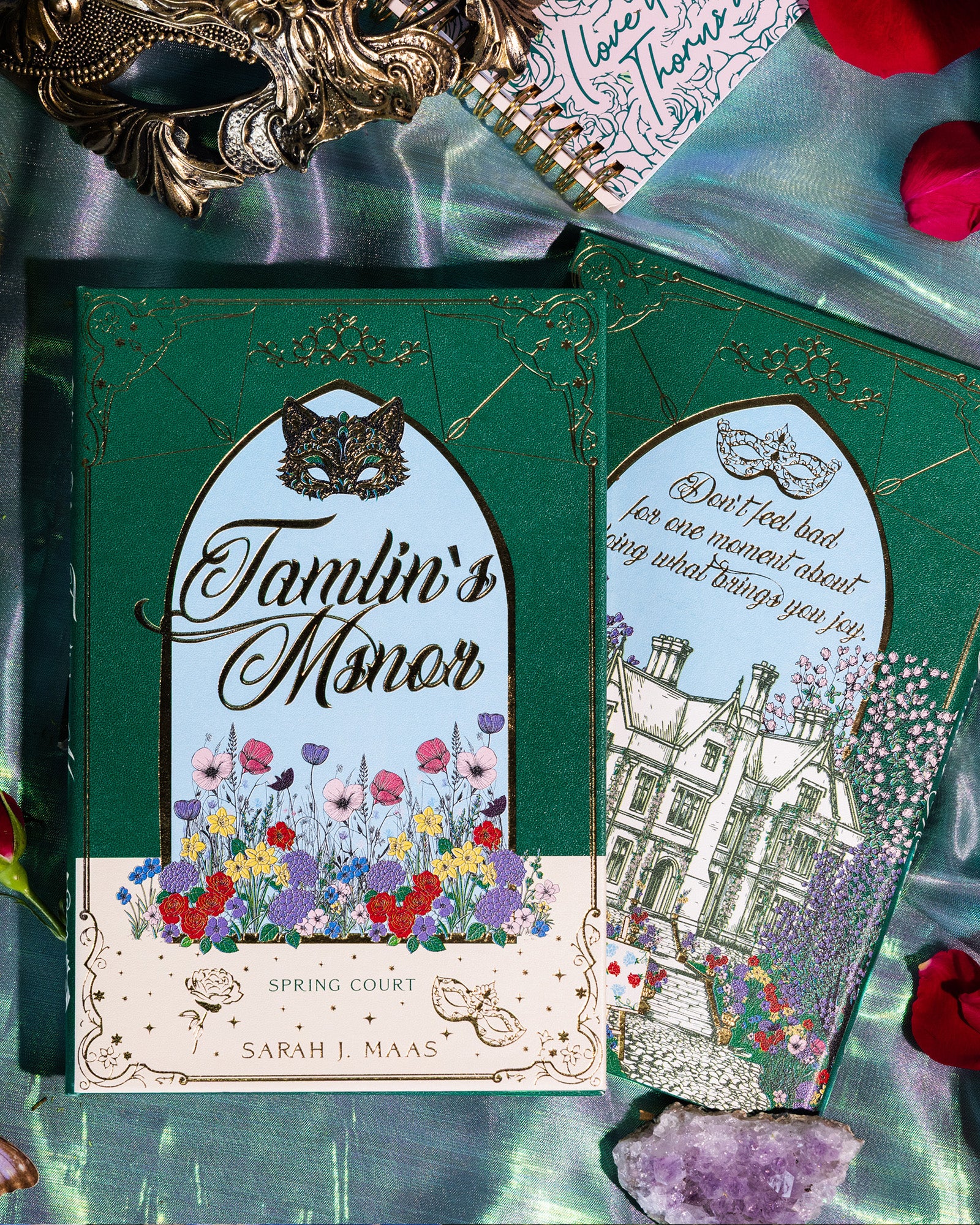 notebook of 'Tamlin's Manor' with decorative elements