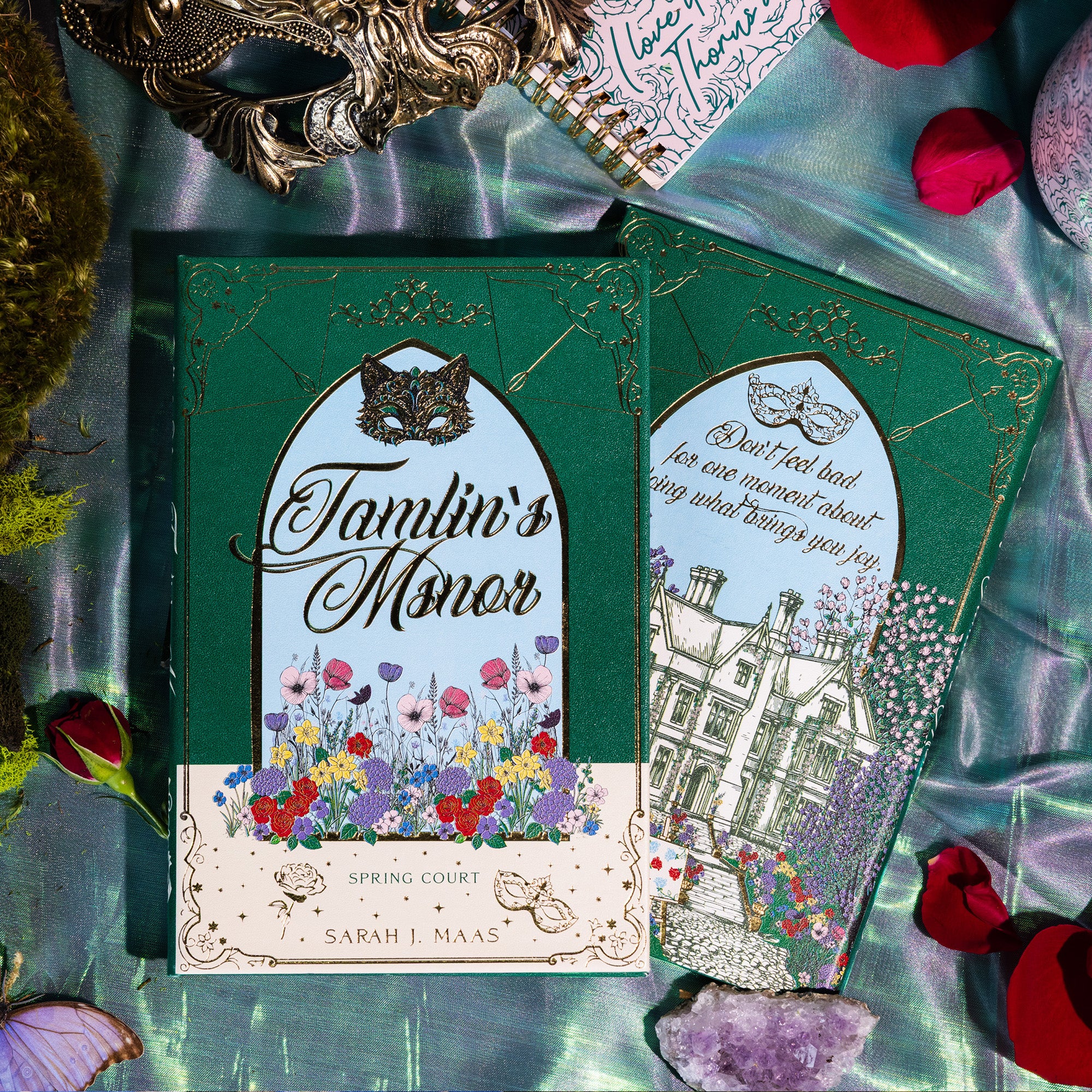 notebook of 'Tamlin's Manor' with decorative elements
