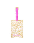 Luggage Tag, Gold Pattern Play