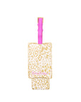 Luggage Tag, Gold Pattern Play