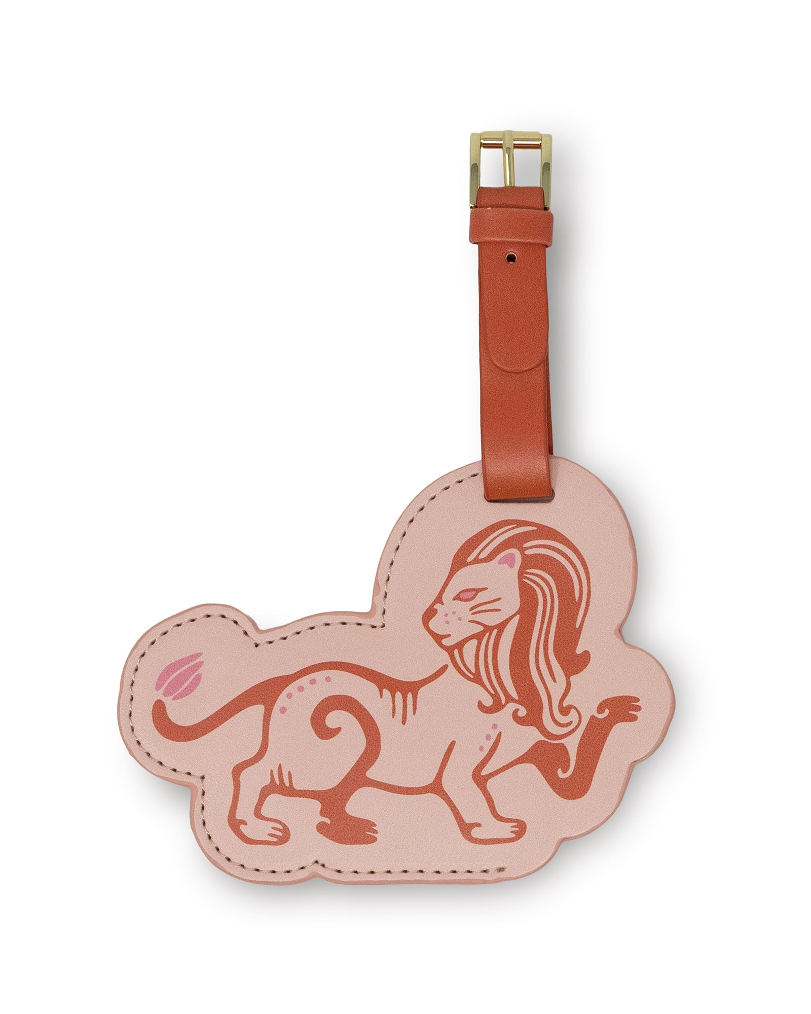 lion shaped luggage tag