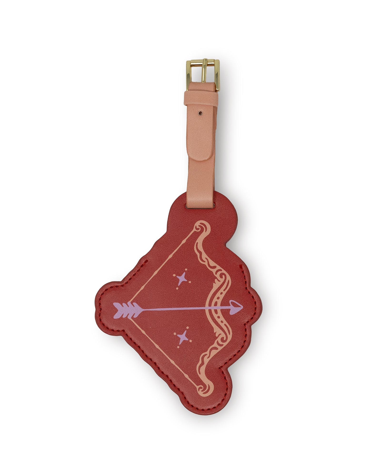 bow and arrow shaped luggage tag