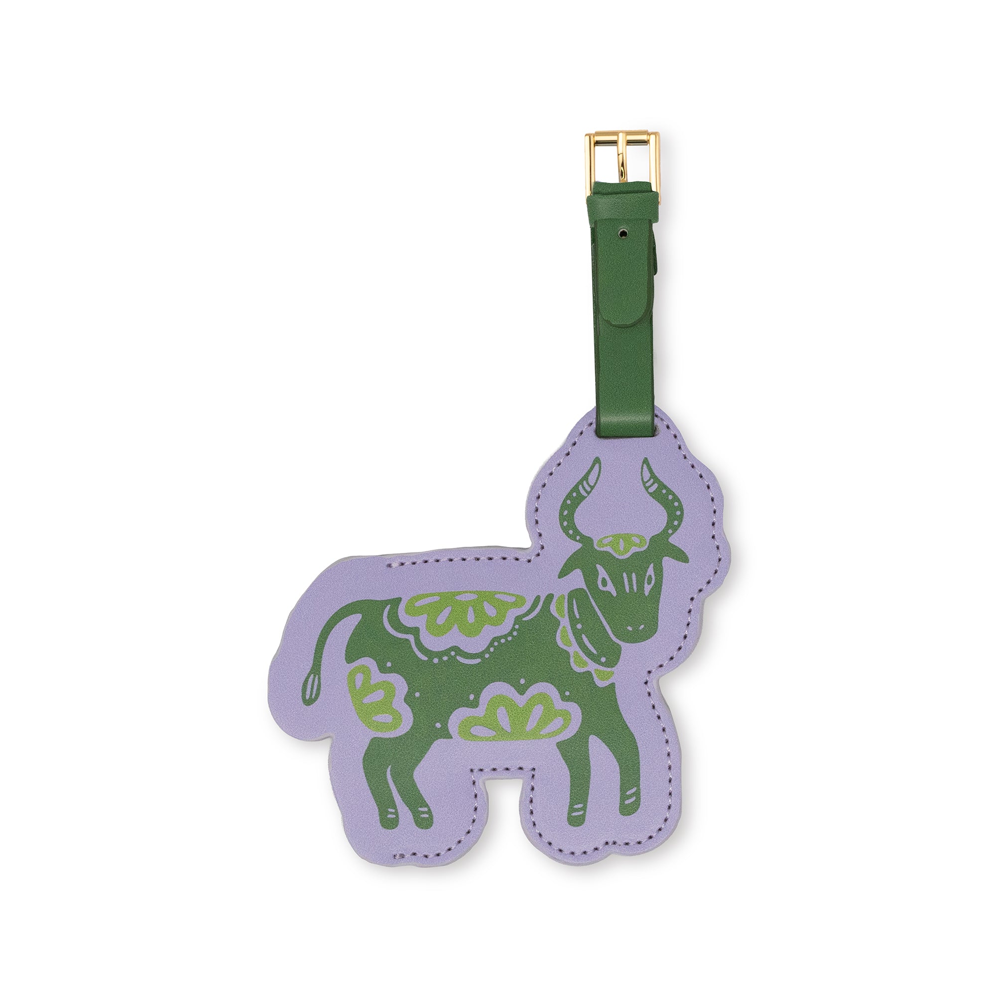 bull shaped luggage tag