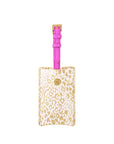 Luggage Tag, Gold Pattern Play