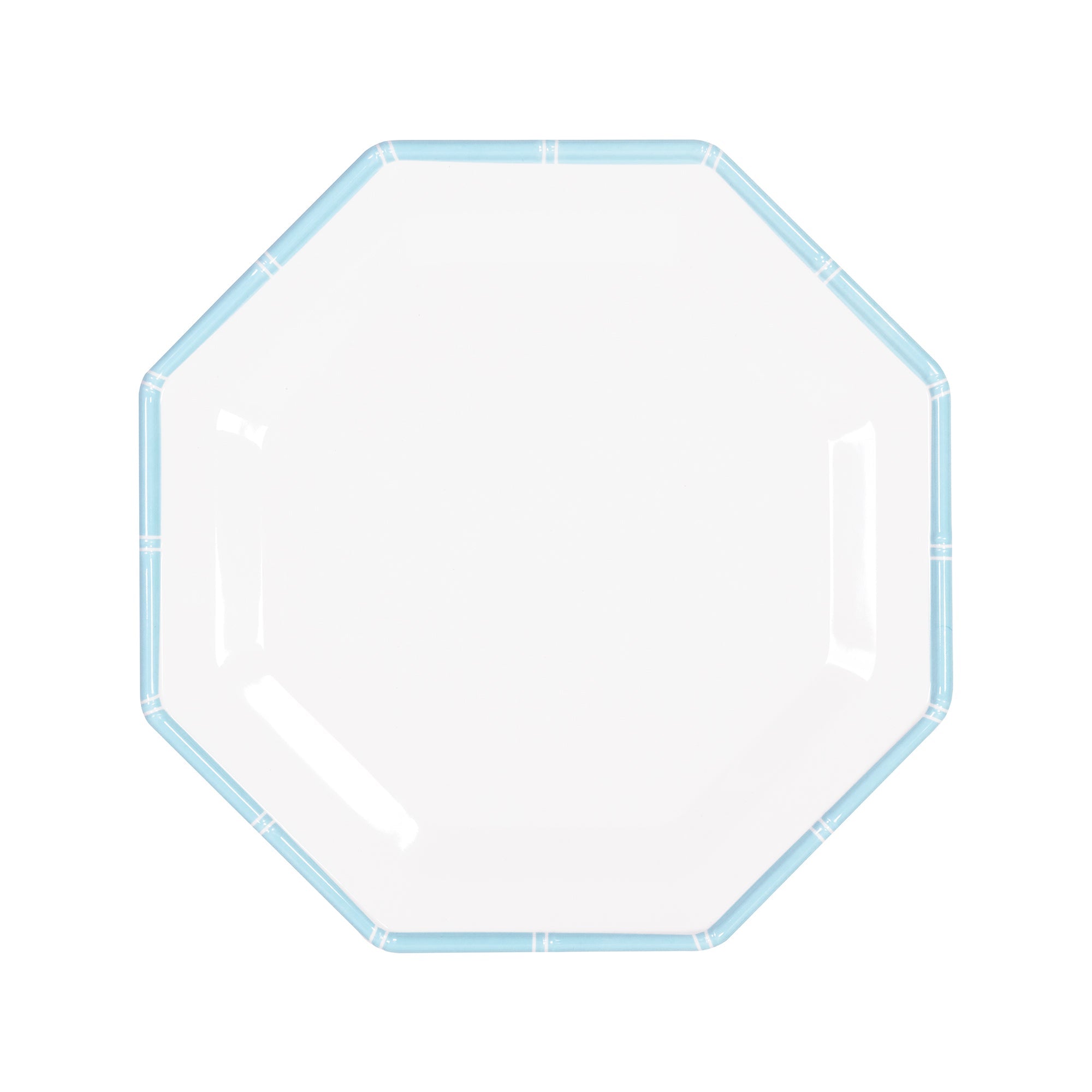 Melamine Dinner Plate Set, Fresh Water Blue (Bamboo)