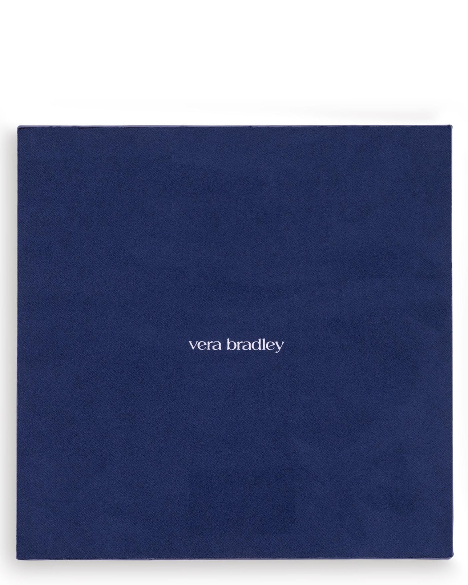 Blue and white patterned mouse pad on a white background with 'vera bradley' on the back