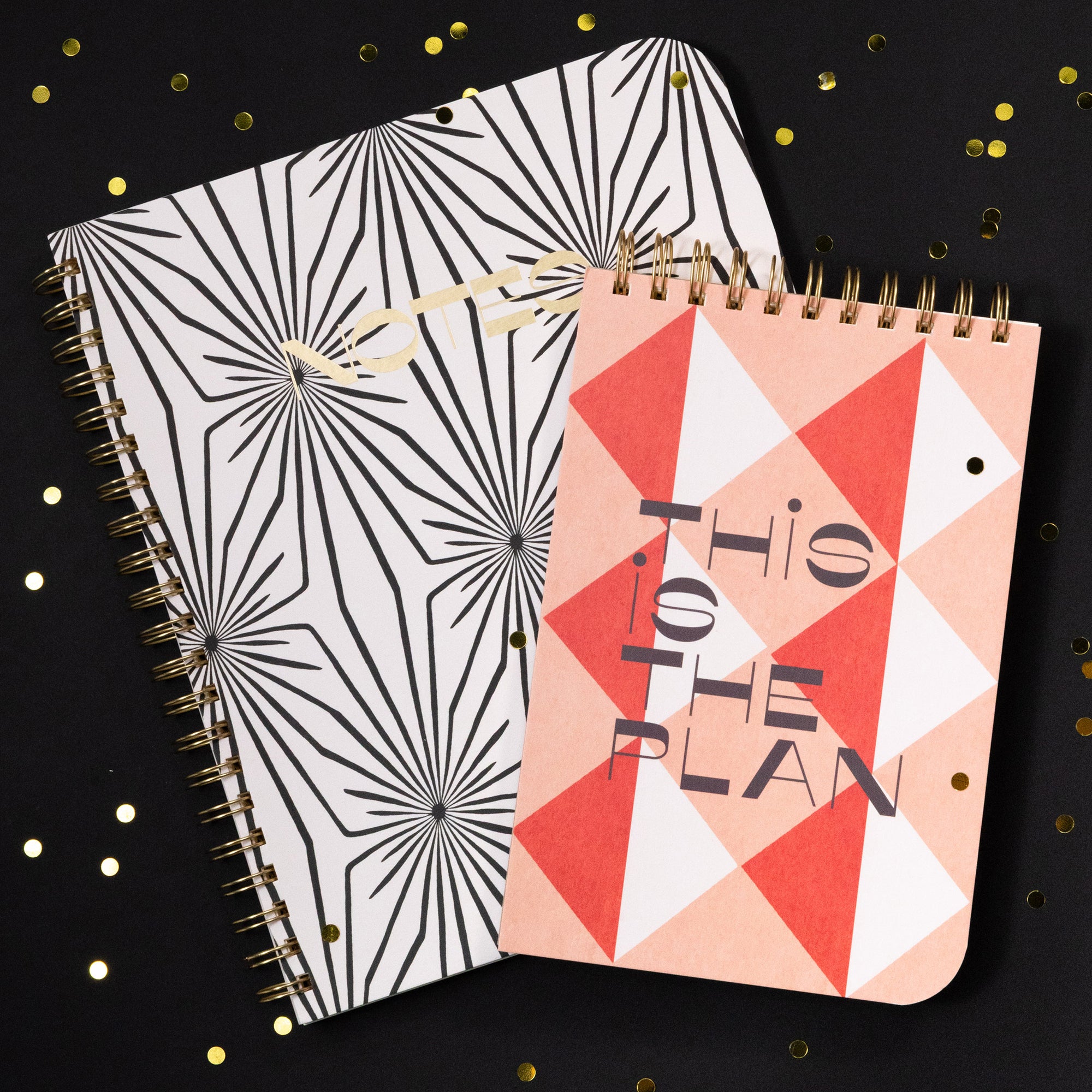 Large Spiral Notebook Composition