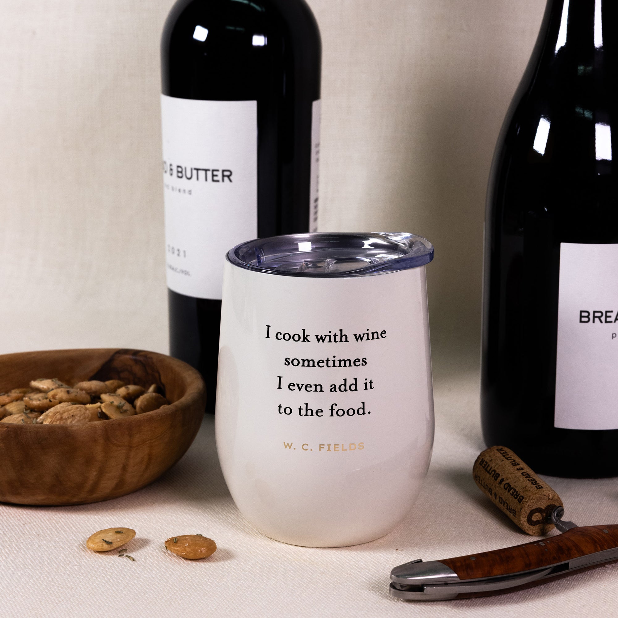 Stainless Steel Wine Tumbler W.C. Fields