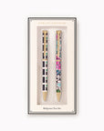 Pen Set, Squared/Florale